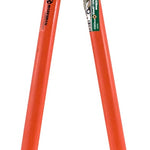 The Marksman Bypass Lopper 62cm is a heavy-duty tool with orange handles and black grips, featuring a curved cutting blade for pruning or trimming branches. These sturdy loppers are designed for demanding garden or landscaping use.