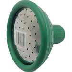 The Marksman Watering Can Rose, featuring a silver perforated metal face designed for a fine spray, includes a barcode in the center.