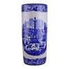 The Umbrella Stand, Vintage Blue & White Townscape Design, features intricate blue and white patterns with classical buildings, columns, and figures, creating a detailed and elegant townscape motif.