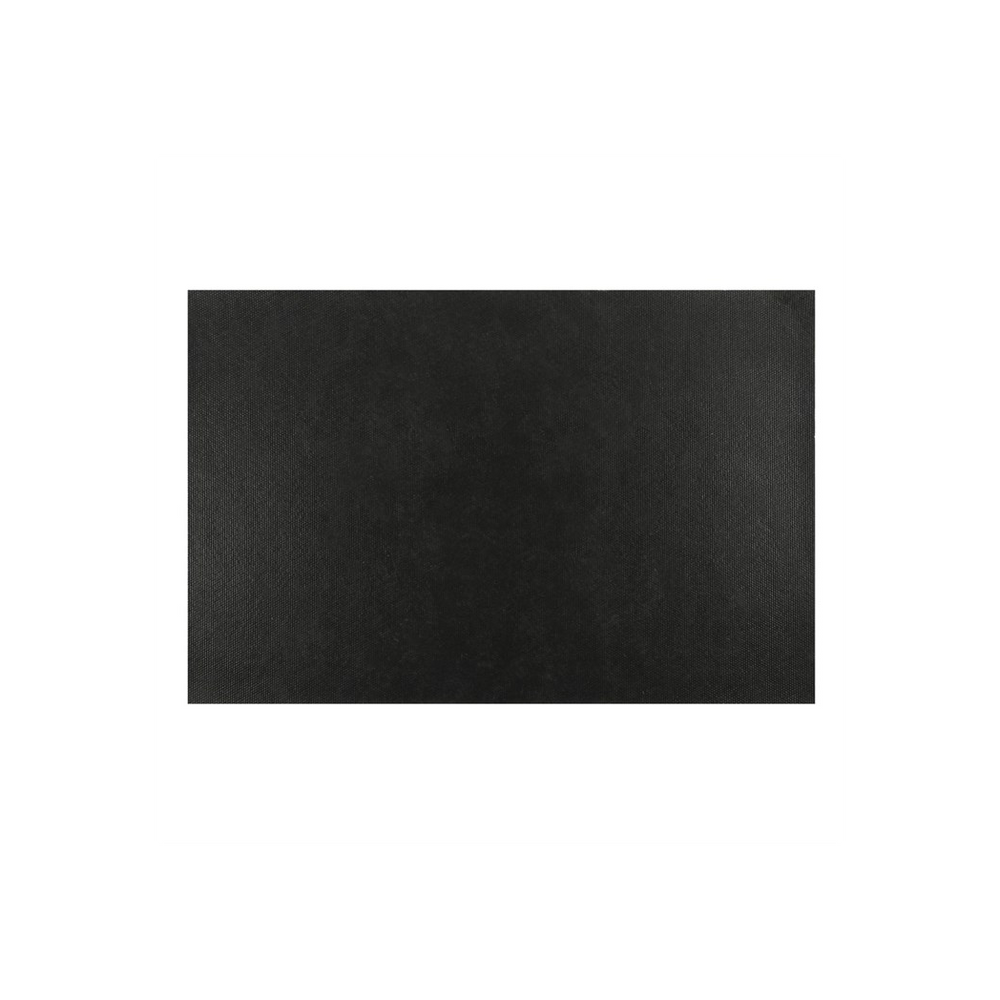 A Natural British Garden Birds Doormat, black and rectangular, rests against a pristine white square background. Its smooth surface contrasts strikingly with its bright surroundings, boosting its enigmatic allure.