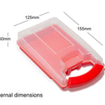 Red Plastic Storage Case (125x155x50 mm internal) - Etree - Etree -