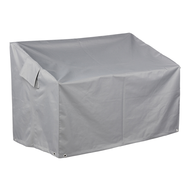 The Premium 1.5m Bench Cover offers waterproof protection for your couch with a rectangular shape and reinforced seams. It features a handling flap, securing eyelets, and is made from UV-protected PVC for lasting durability. Size: 160 x 66 x 63/89 cm.