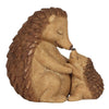 The Happy Hoglet Mother and Baby Hedgehog Ornament features a charming embrace, with the mother upright, touching noses with her baby. Their textured spines and smooth details beautifully express contentment and closeness, making it a perfect heartfelt gift.