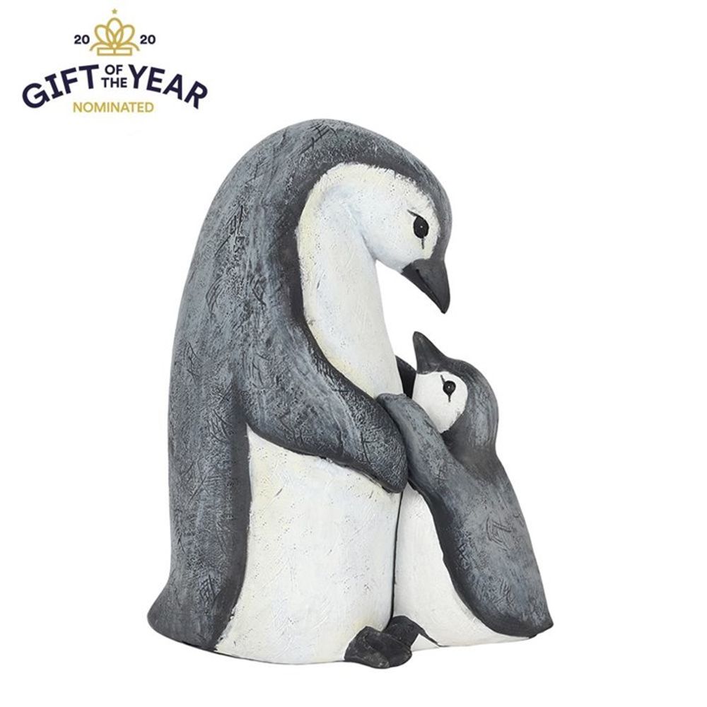 The "Mum Waddle I Do Without You Penguin Ornament," nominated for "Gift of the Year 2020," beautifully depicts a mother and child penguin embracing, capturing their tender bond and making it an ideal gift.