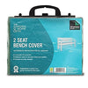 Standard 2 Seat Bench Cover, Reversible Green & Black, [36046]