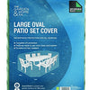 Standard Large Oval Patio Set Cover Green [36059]