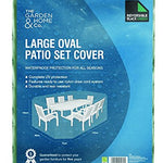 Standard Large Oval Patio Set Cover Green [36059]