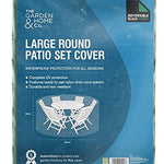 Standard Large Round Patio Set Cover, Reversible Green & Black [36057]