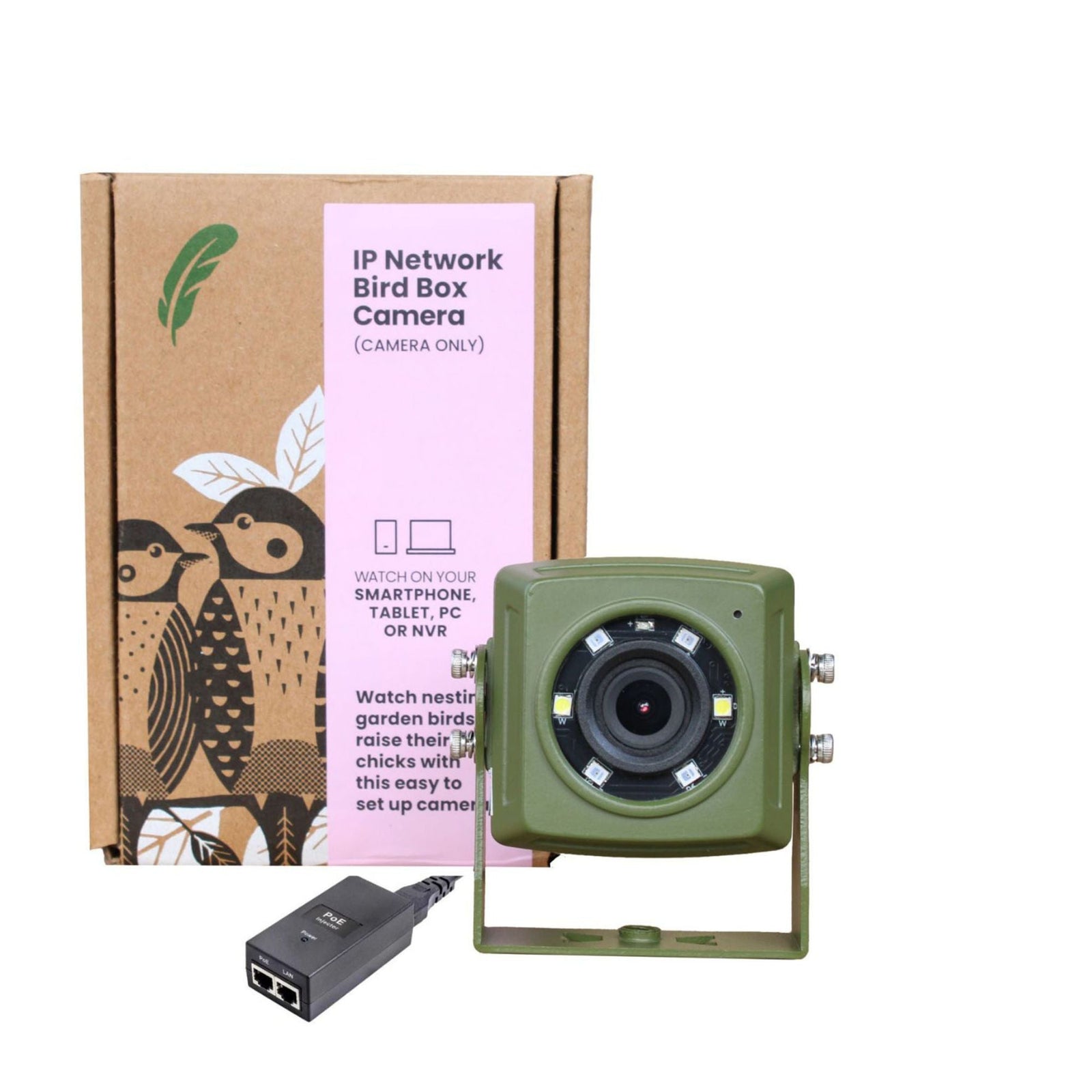 Wired Network Bird Box & Wildlife HD Camera PoE Version