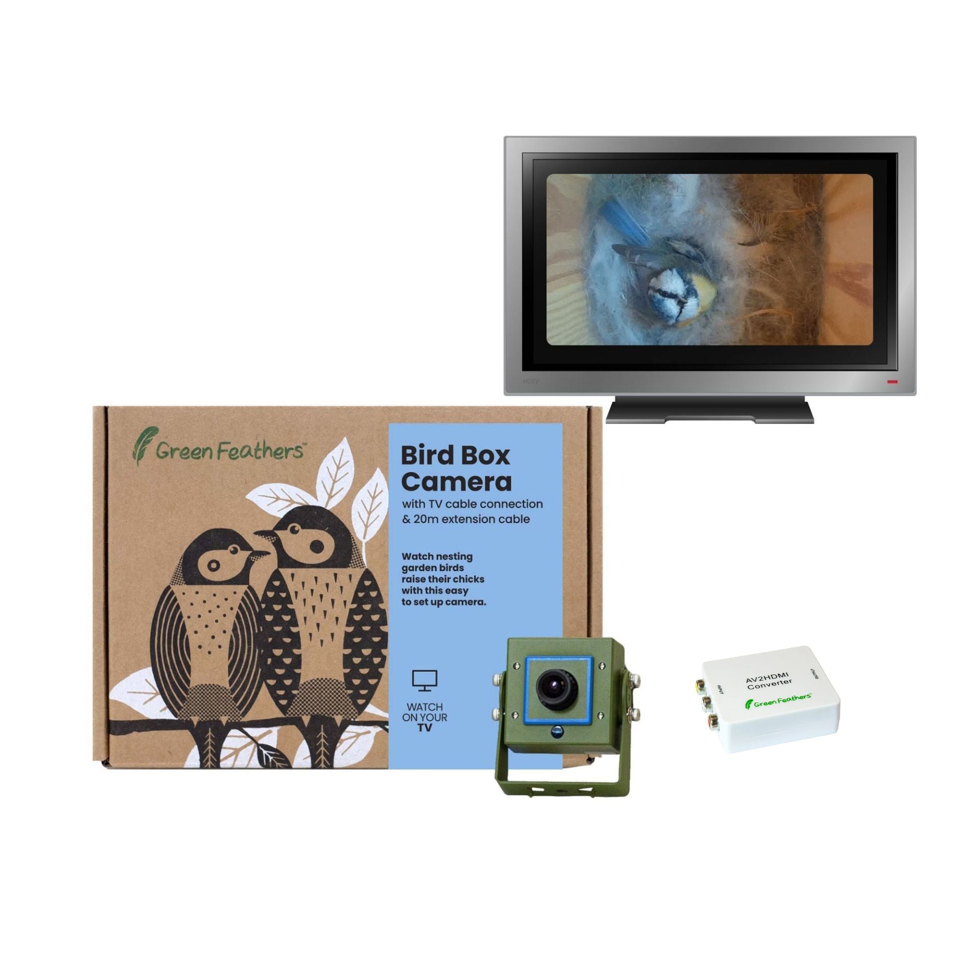 TV Connection Bird Box & Wildlife Camera with HDMI Adapter