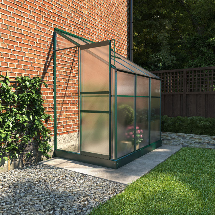Polycarbonate Lean-To Greenhouse 4x6