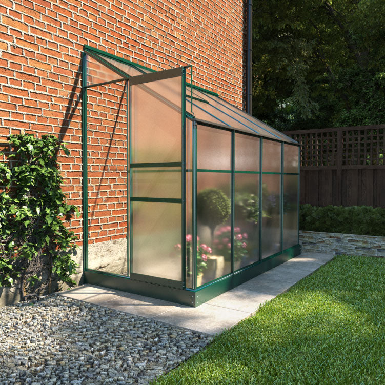 Polycarbonate Lean-To Greenhouse 4x8