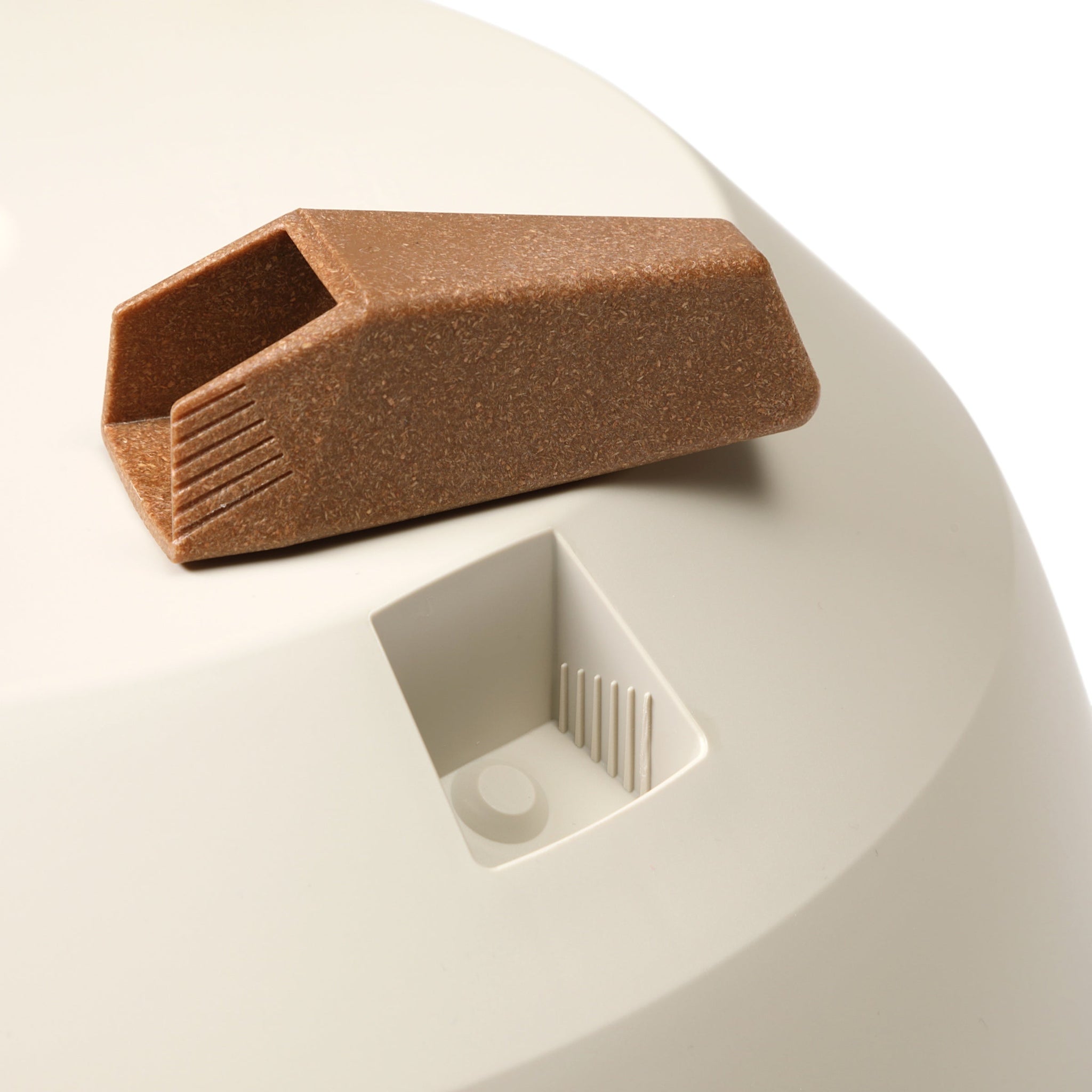 Roma Bowl Pot with Legs, Insert and Hole with Plug 240mm White