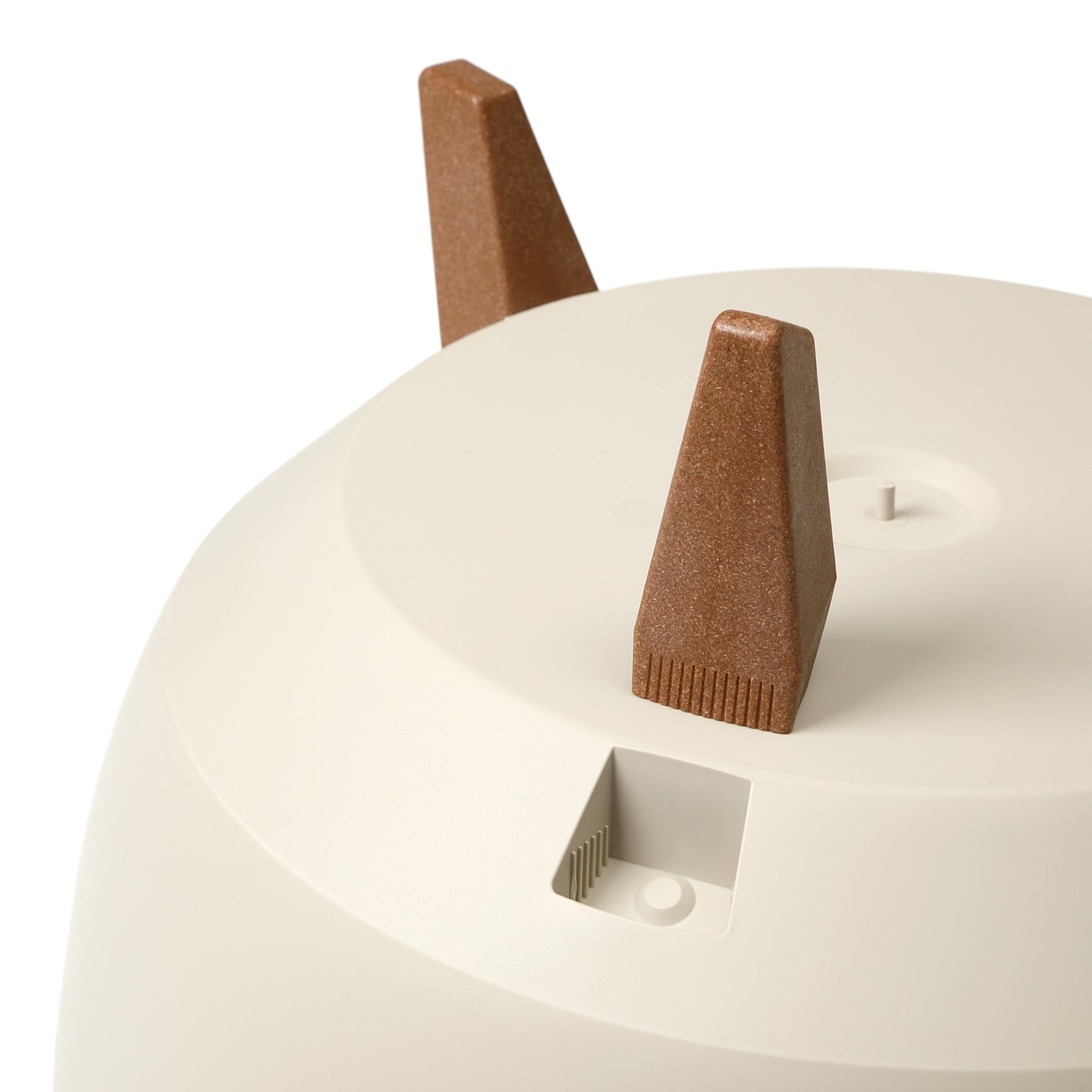 Roma Bowl Pot with Legs, Insert and Hole with Plug 240mm White