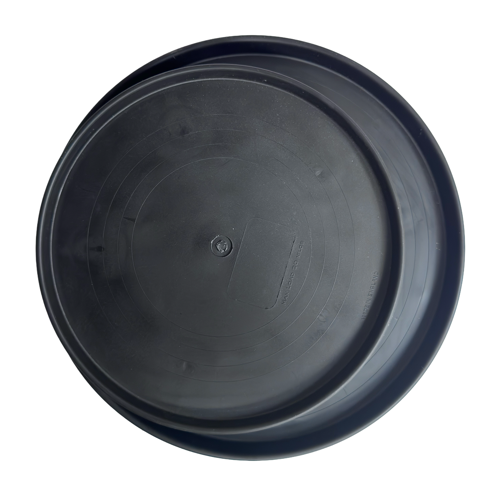 Patio Pot Trolley Set of 2 – Black – Medium 30 cm (20 kg) & Large 38 cm (50 kg) – Heavy Duty Plant Caddy