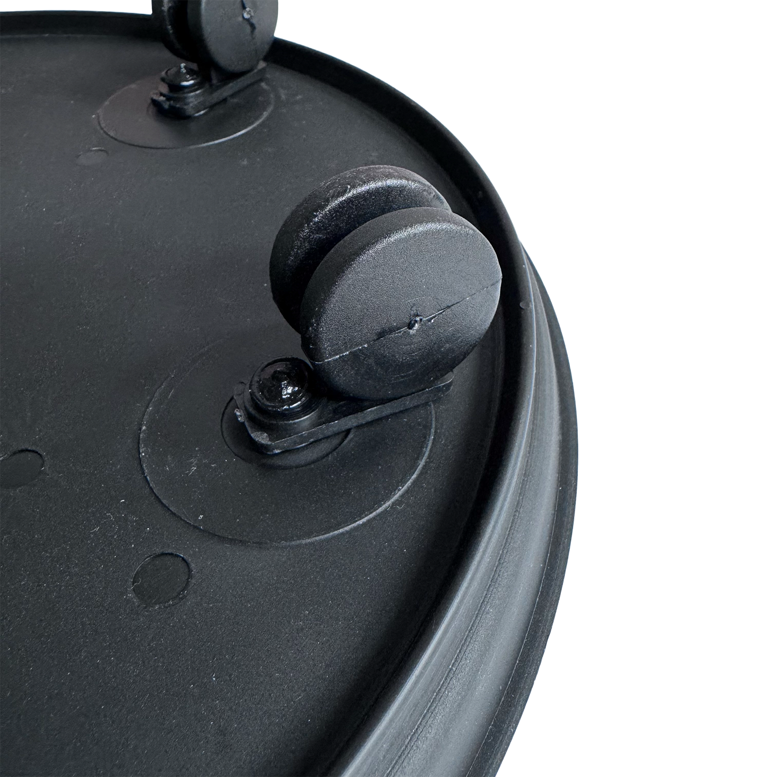 Patio Pot Trolley Set of 2 – Black – Medium 30 cm (20 kg) & Large 38 cm (50 kg) – Heavy Duty Plant Caddy