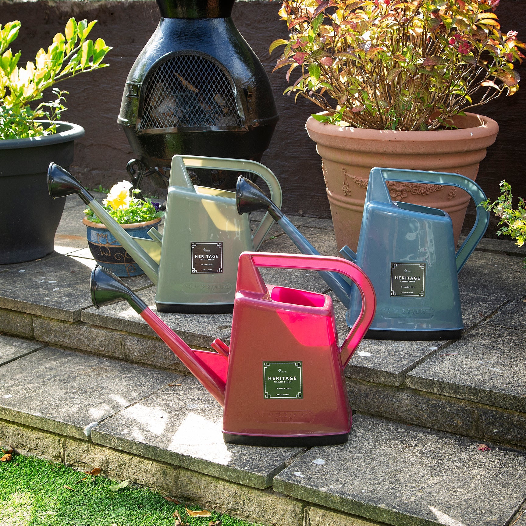 Heritage Watering Can with Rose 1 Gallon (5L) / 2 Gallon (10L)
