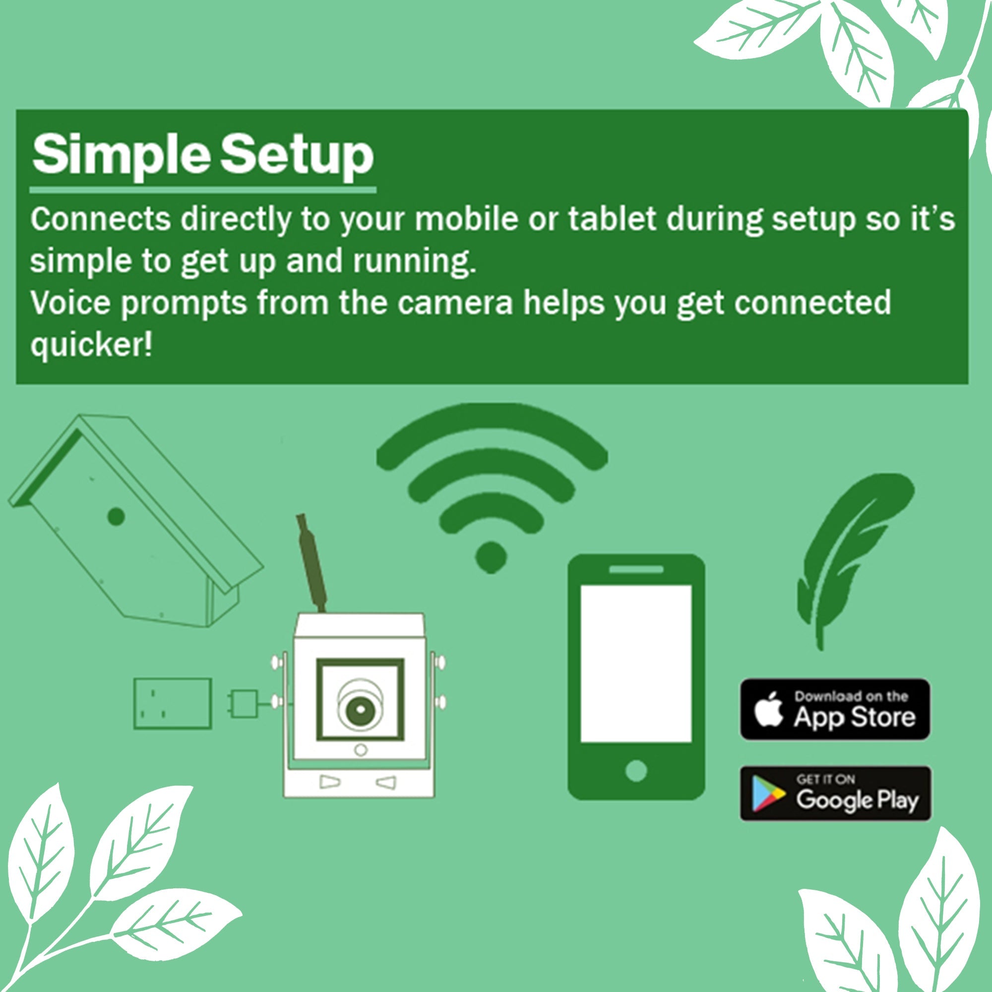 WiFi Side View Bird Box Camera Complete Pack