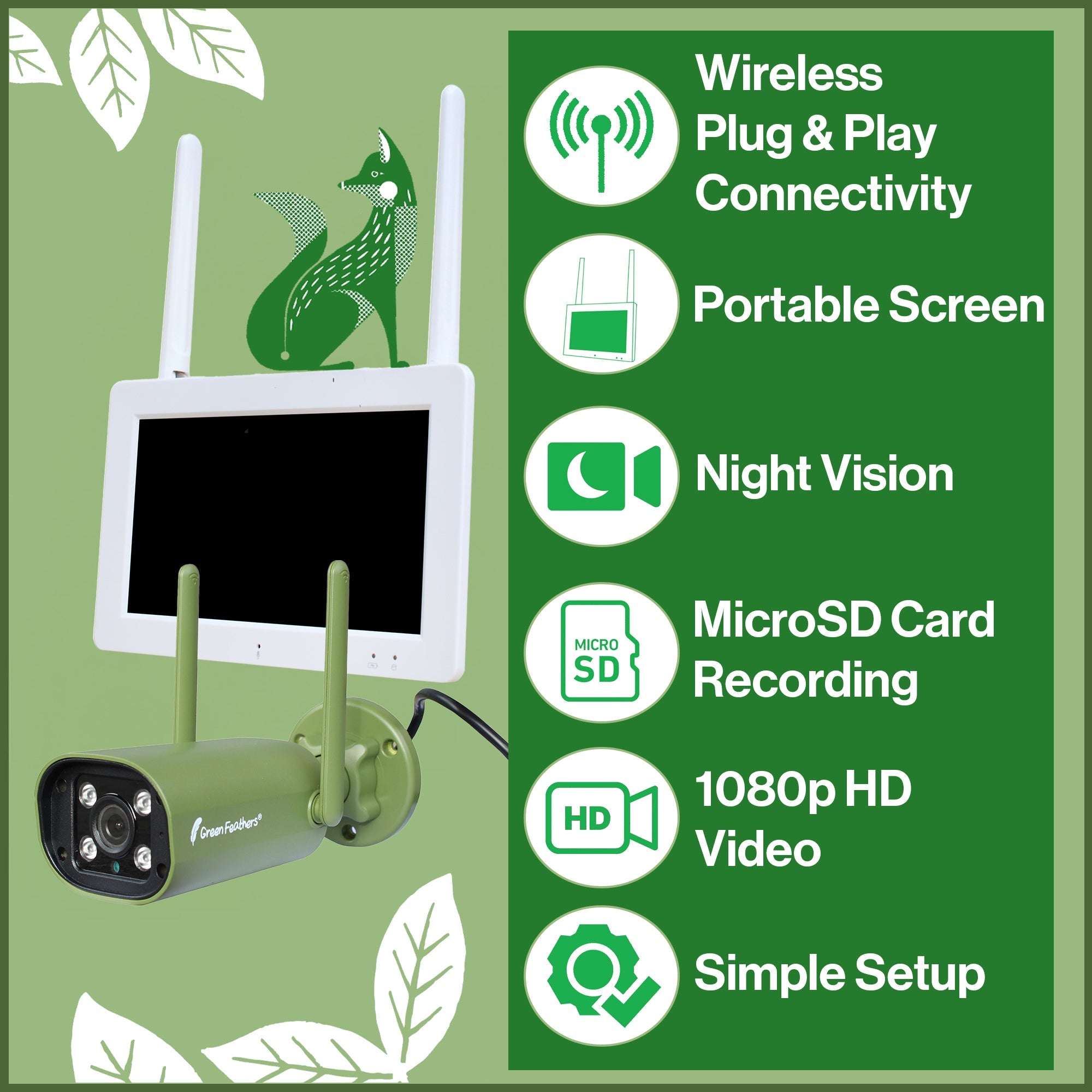 Wildlife Outdoor Bullet Camera & Screen Pack