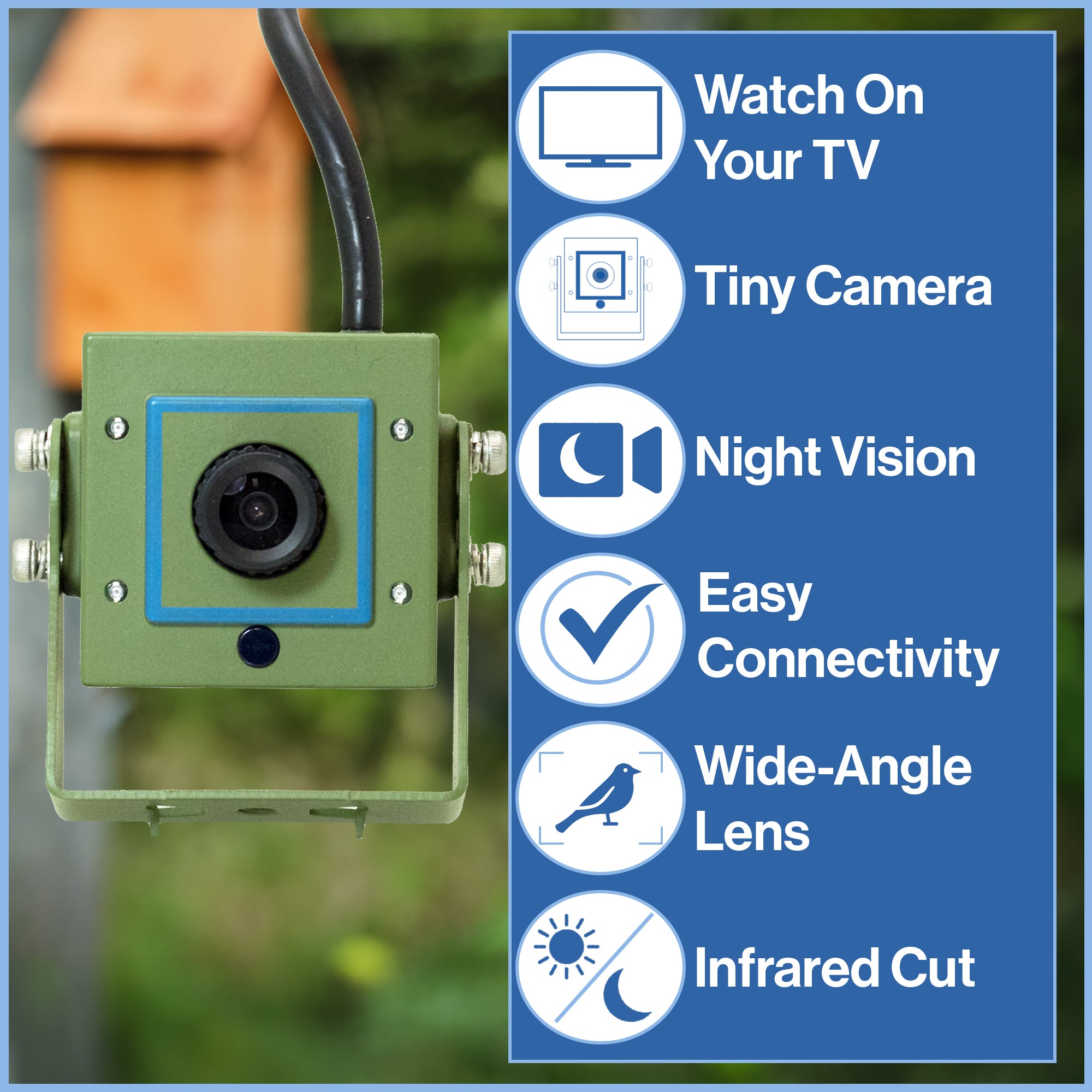 TV Connection Bird Box & Wildlife Camera with HDMI Adapter