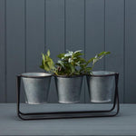 Windowsill Trio Pots H10.8  Weight-520g