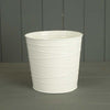 17.5cm White Zinc Pot  Weight-212g