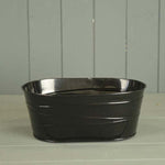 24.5 x 15.5cm Black Oval Trough  Weight-198g