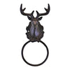 Stag Head Cast Iron Rustic Towel Ring