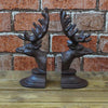 Iron Deer Head Book Ends H21 X L 10 cm