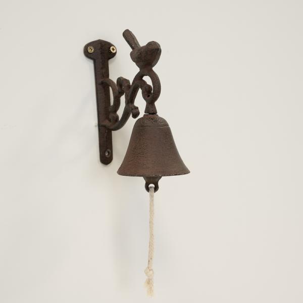 Cast Iron Single Bird Doorbell 14x7.5x15.5cm