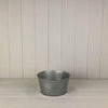 Ribbed Zinc Round Tapered Bowl TD18cm H9cm B14cm