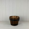 Wooden Barrel with 2 Metal Bands and handles Dia. 20cm H16cm
