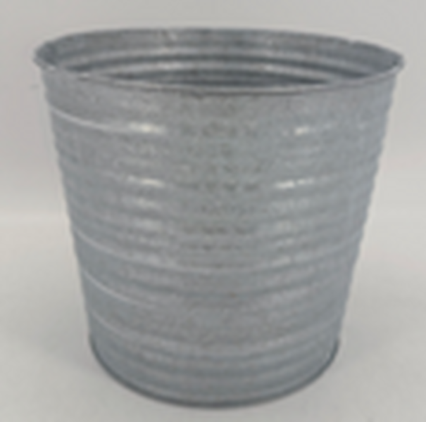 18cm Aged Zinc Planter
