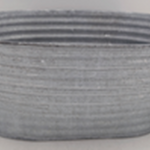 24 x 14.5cm Aged Zinc Trough