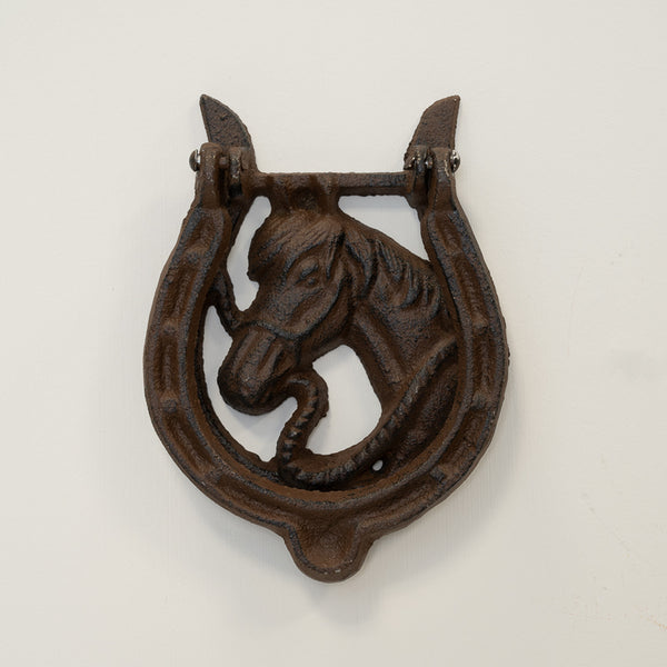 Cast Iron Horse Head Door Knocker  H 15.5 X L 11.5 cm