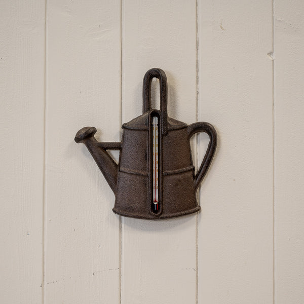 Cast Iron Watering Can Thermometer 16.5cm x 17.5cm