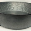 420493 Zinc Shallow Bowl with Feet. TD60cm H16cm B50cm Feet L6cm W4cm H4cm B2cm High