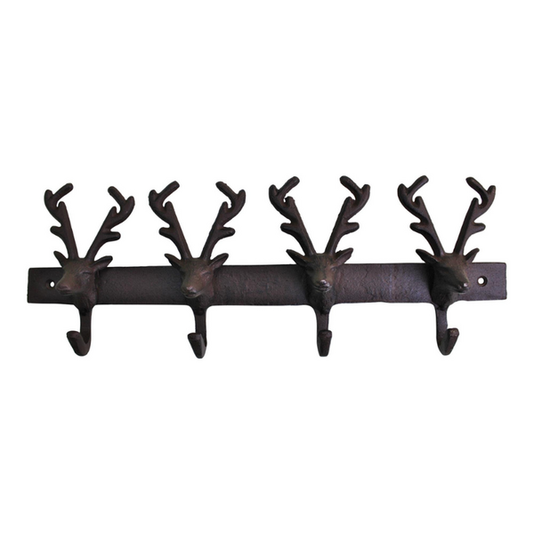 Reindeer Cast Iron Wall Hooks