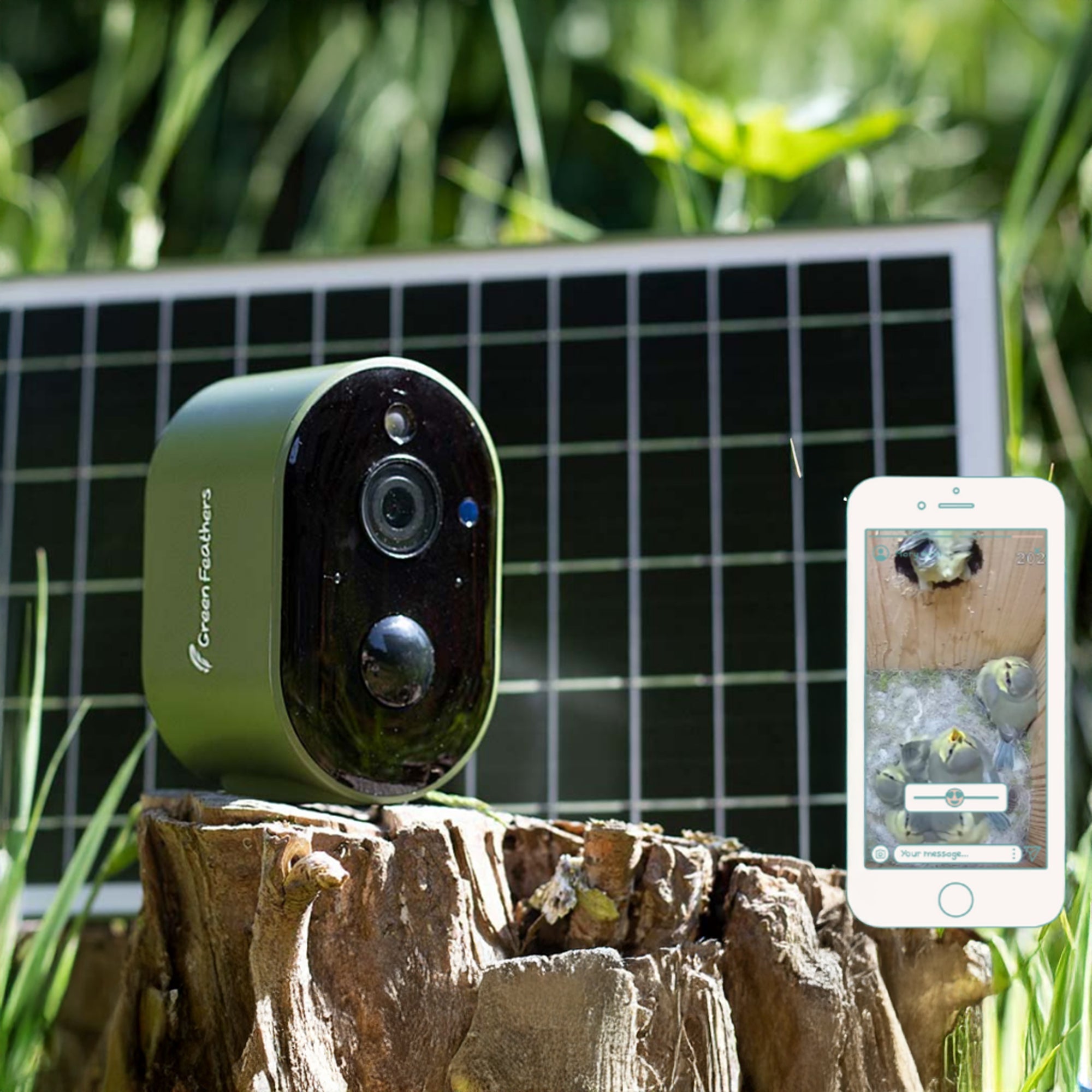 Solar Powered WiFi Bird Box & Wildlife HD Camera