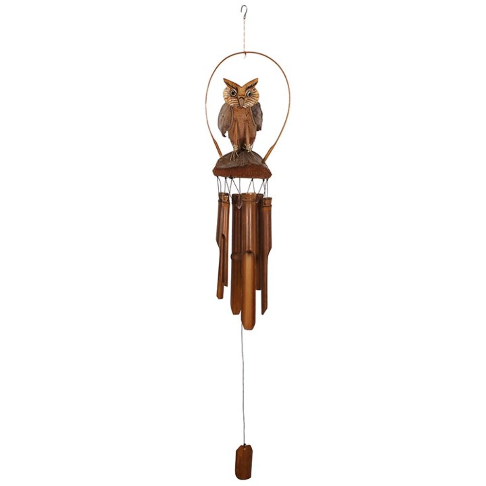 Owl Bamboo Windchime