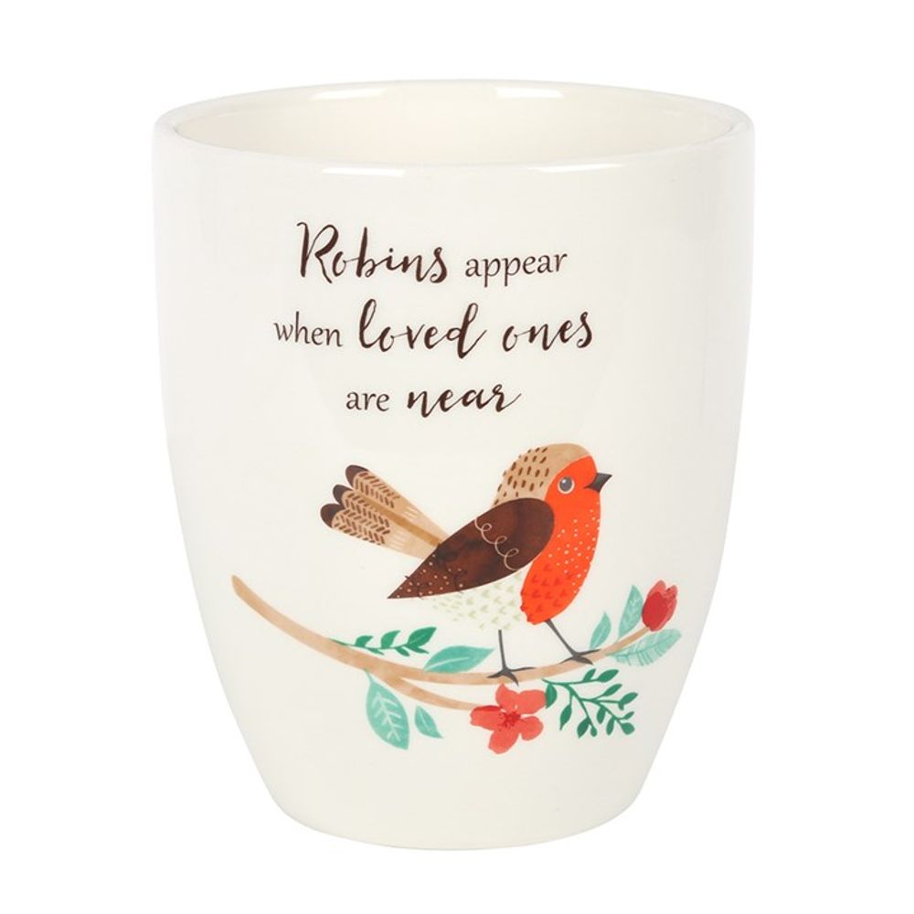 Garden Robin Ceramic Plant Pot