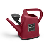 5 litre or 2 gallon red watering can with black detail for indoor or outdoor