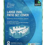 The Garden & Home Co Standard Large Oval Patio Set Cover Green [36059] Oval Patio Set Cover