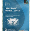The Garden & Home Co Standard Large Round Patio Set Cover, Reversible Green & Black [36057] Patio Set Cover