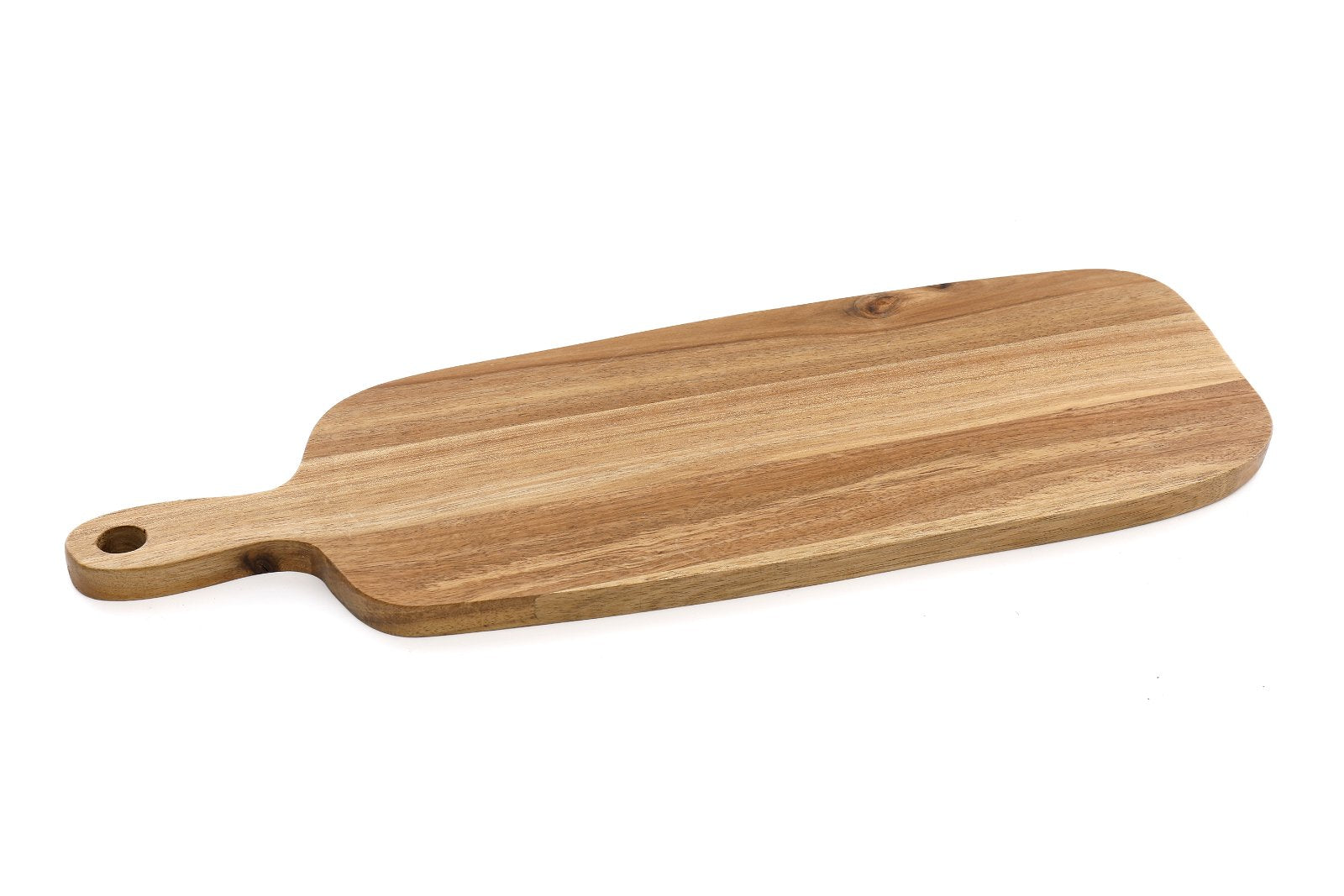 A wooden serving board
