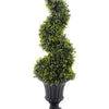 Boxwood Spiral Topiary with Pot 90cm