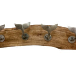 Set of Four Antique Silver Whale Hooks