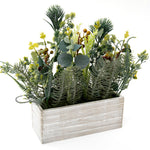 Selection Of Pine Leaves In Wooden Box 35cm