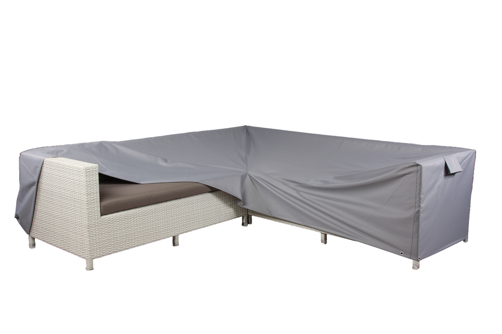 Premium Modular Medium L Shaped Dining Cover (right side long) - 260/184 X 210/134 X 76 (D) X 60/82 (H)
Table: 155 X 95 X 68 H