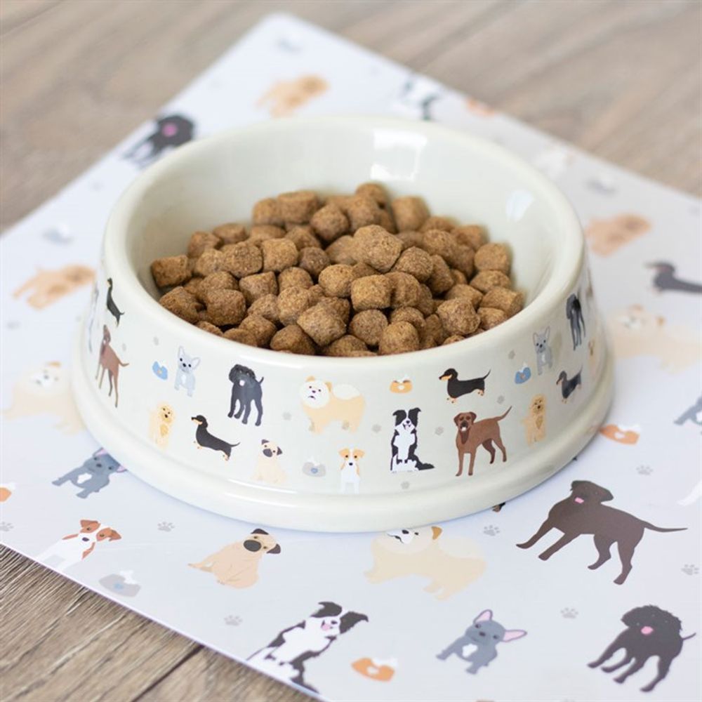 Dog Print Food Bowl